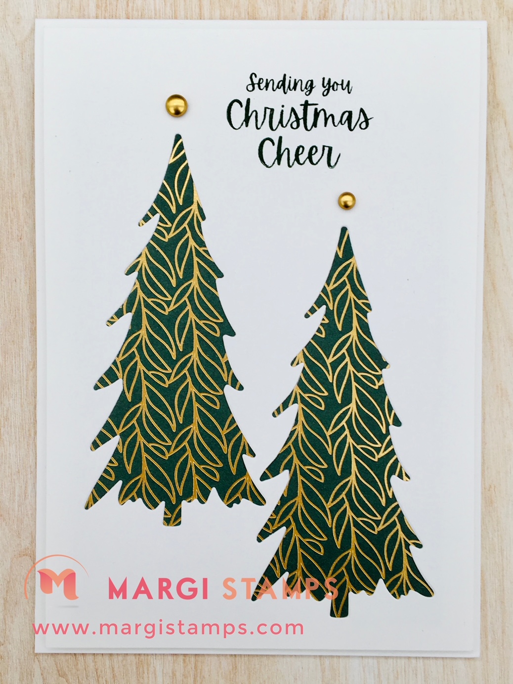 Ever Eden Paper, Positive & Negative Space Christmas Card