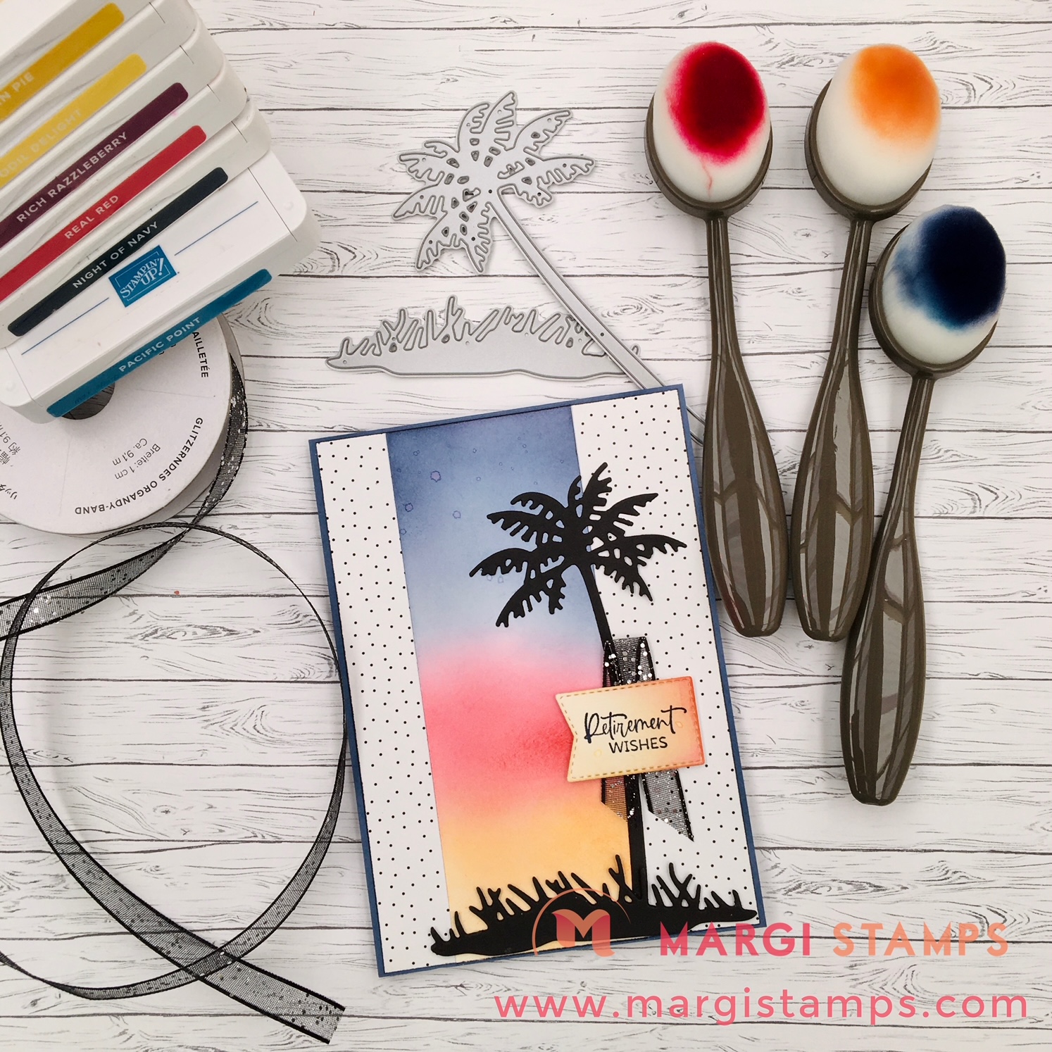 Paradise Palms & Colouring with Blending Brushes