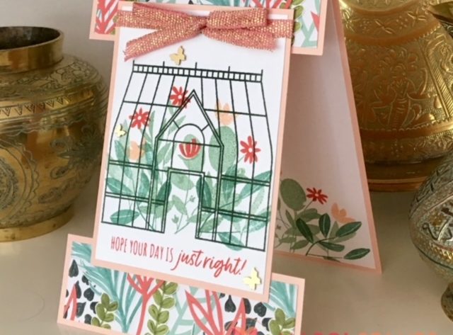 Garden Greenhouse Fancy Fold Card