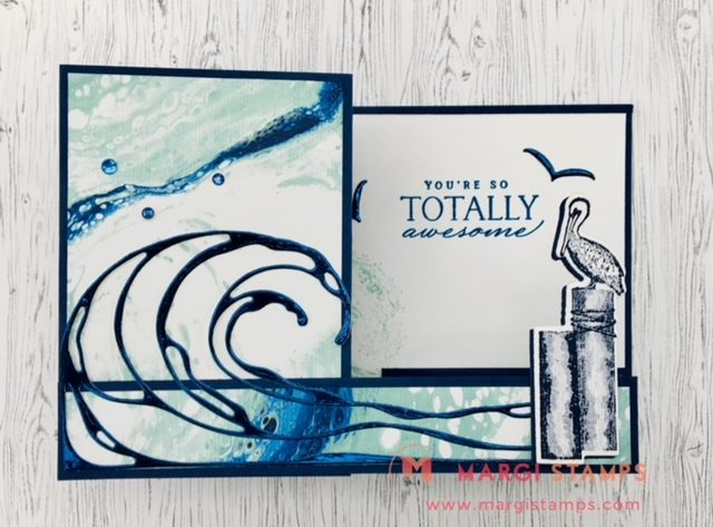 Waves of The Ocean Double Z Fold Card