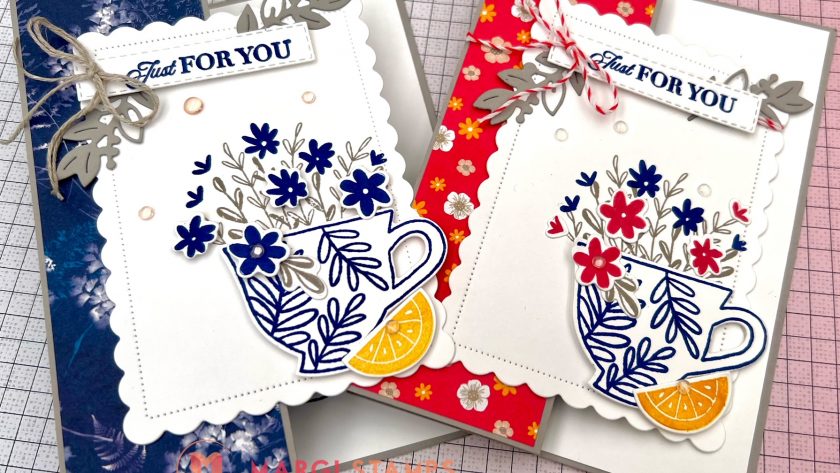 Cup of Tea Bundle Z Fancy Fold Card