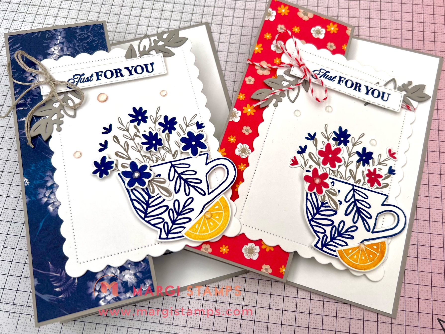 Cup of Tea Bundle Z Fancy Fold Card